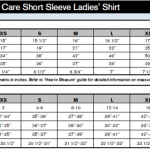 ss ladies dress shirt sizes